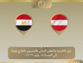 وزير الخارجية يتوجه إلى فيينا لبحث تعزيز العلاقات الثنائية