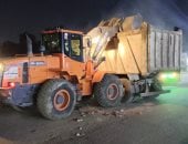 رفع 600 طن من مخلفات الرتش خلال حملة مكبرة بشارع كعبيش فى الهرم