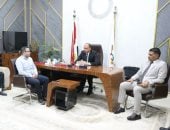 نائب محافظ الوادي الجديد يلتقي وفد شباب المتوسط المشاركين فى مؤتمر التغير المناخي