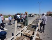 تطوير الطريق الدائري في أسيوط.. خطة متكاملة بطول 2160 مترًا.. صور