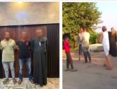 ضبط المتهمين بالتعدي على شخص وإلقاء دراجته بمجرى مائي