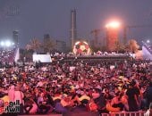توافد الجماهير على منطقة الفان زون بالعاصمة الجديدة لمشاهدة نهائى كأس العالم