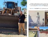 ضبط المتهم بإتلاف مخزن مواد بناء بشمال سيناء بلودر