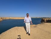 ظهرت فجأة في قلب الصحراء.. القصة الكاملة لبحيرة المنيا التي حيرت الجميع