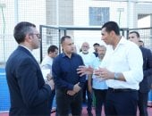 جوهر نبيل ورئيس جهاز مدينة العلمين الجديدة يتفقدان المنشآت الرياضية بالمدينة