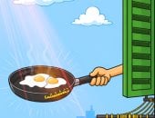 موجة حارة فى كاريكاتير اليوم السابع