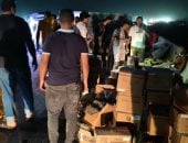 تصادم سيارتين نقل وملاكي على طريق "بنها - شبرا الحر" ووجود مصابين