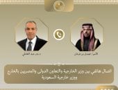 وزير الخارجية يبحث مع نظيره السعودي جهود خفض التصعيد في المنطقة