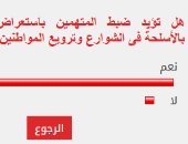 %96من القراء يؤيدون ضبط المتهمين باستعراض القوة بالأسلحة فى الشوارع وترويع المواطنين