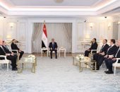 الرئيس السيسى يستقبل رئيس حكومة الوحدة الوطنية الليبية.. ويؤكد أهمية تعزيز التعاون بين البلدين فى مجالات الكهرباء والطاقة وإعادة الإعمار.. ويشدد: مصر كانت دائما حريصة على استقرار وازدهار ليبيا الشقيقة 