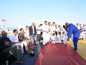 وزير الرياضة ورئيس المتحدة للرياضة ورئيس اتحاد الجودو يشهدون استضافة تيدي راينر ضمن مبادرة "يلا ساحل"