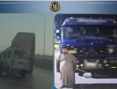 ضبط سائق النقل برخص منتهية المتسبب في تصادم الصحراوي.. فيديو