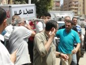 تشييع جنازة ضحايا حادث انهيار منزل مكون من 4 طوابق بزفتى.. صور وفيديو