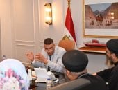 محافظ جنوب سيناء يبحث مع وفد الكنيسة الأرثوذكسية تسريع وتيرة إنجاز ملفات الكنائس