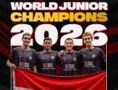 مصر تتوج ببطولة العالم لناشئي الاسكواش للمرة التاسعة بعد الفوز  على أمريكا 2-0