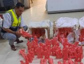 سلامة الغذاء تضبط ربع طن حلاوة مولد غير صالحة للاستهلاك بالوادى الجديد