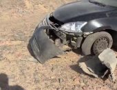 إصابة 5 أشخاص من أسرة واحدة فى انقلاب سيارة ملاكى بطريق غارب - الغردقة