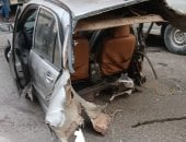 مصرع سيدة وإصابة زوجها إثر اصطدام سيارتهما بسور الطريق فى مدينة 6 أكتوبر 