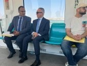 وزير العدل يستقل المونوريل إلى مدينة العدالة الجديدة ويؤكد: من أهم المشاريع القومية