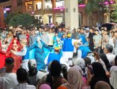 إقبال جماهيرى على فعاليات مبادرة شارع الفن بأسوان
