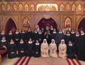 البابا تواضروس يكرس مكرستين بدير بنات مريم ويكرم أوائل مدرسة المحبة