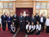 محافظ السويس يكرم المتفوقين في مسابقة القديس متى بكنيسة الراعي الصالح..صور 