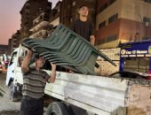رفع 381 حالة إشغال وتشميع 5 محال بالعمرانية الشرقية فى الجيزة