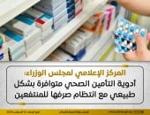 مجلس الوزراء: أدوية التأمين الصحي متوافرة بشكل طبيعي وانتظام صرفها للمنتفعين