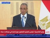 وزير الخارجية: نستهدف رفع التبادل التجارى بين مصر وتركيا إلى 15 مليار دولار