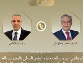 وزير الخارجية يبحث مع نظيره الباكستانى جهود خفض التصعيد فى المنطقة