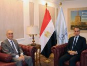المسلمانى يستقبل السفير علاء يوسف قبيل توقيع بروتوكول تعاون