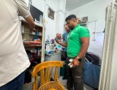 تشميع عيادات غير مرخصة وضبط أغذية مجهولة المصدر فى حملة بالمنيرة الغربية