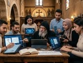 الذكاء الاصطناعى يدخل الكنيسة.. من تطوير الخدمة إلى بناء «المطرانية الإلكترونية».. إيبارشية برج العرب تعد كوادر متخصصة للكنيسة الرقمية.. وتدريب الخدام على الأدوات وإطلاق فرق متخصصة للبرمجيات