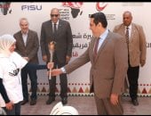 انطلاق مسيرة شعلة دورة الألعاب الأفريقية للجامعات من وزارة التعليم العالي