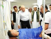 إصابة سكرتير عام محافظة مطروح ومرافقيه فى حادث تصادم.. والمحافظ يطمئن عليه