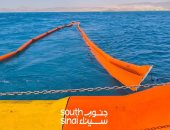 جنوب سيناء تكثف جهودها لاحتواء تسرب زيتي بالمنطقة البحرية لرأس بدران