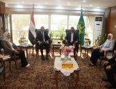 محافظ القليوبية يستقبل وزير الشباب لبدء جولة تفقدية بالمنشآت الرياضية