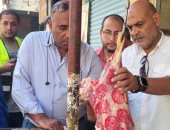 ضبط طن لحوم مذبوحة خارج المجازر وغير صالحة للاستهلاك بالعبور