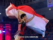 مودة بدوي تتوج ببرونزية المصارعة في دورة ألعاب البحر المتوسط