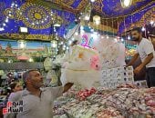 القاهرة العامرة.. محلات بيع حلوى المولد النبوى الشريف تزين الشوارع والميادين