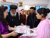 أسقف حلوان يفتتح مشغل كنيسة مارمينا والبابا كيرلس
