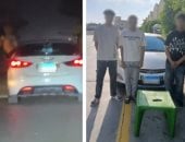 ضبط طالب لاستعراضه بسيارة برفقته آخر يحمل سلاح بموكب زفاف فى السنطة