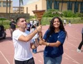 الجامعة الأمريكية بالقاهرة تحتفل بوصول شعلة دورة الألعاب الإفريقية للجامعات