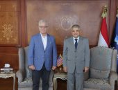 الفريق أسامة ربيع يبحث سبل التعاون مع القائم بأعمال السفير الأمريكي بالقاهرة