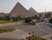 أهرامات الجيزة تتزين لاستقبال الرئيس الصينى