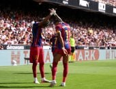 برشلونة يضرب فالنسيا بخماسية ويتصدر الليجا فى غياب حمزة عبد الكريم (فيديو)
