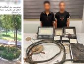 الداخلية تضبط المتهمين بكسر كشافات إنارة أمام مطعم