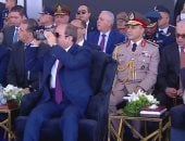 الرئيس السيسى ونظيره القبرصى يشاهدان عروضا جوية متميزة فى العلمين