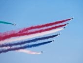 فريق الألعاب الجوية السعودي يقدم عرضا فى المعرض الجوى الدولى بالعلمين 2026
