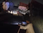 خروج عربة قطار عن القضبان بقرية البليدة في العياط